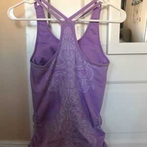 Padded Purple Workout Tank Top